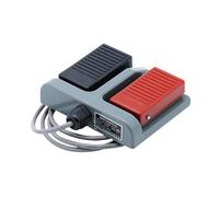 Milageto Momentary Foot Switch, Footswitch, Double Pedal Duplex Two Way Tumbler for Printing Machinery Welding Equipment, 2M Wire without USB