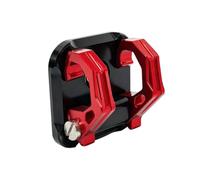 Milageto Motorcycle Folding Hook Hanger Mount Bracket Holder with Secure Plate Mount and Round Center Opening for Giorno125 Commuters Suitable for Daily, Red