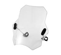 Milageto Motorcycle Windshield Replacement Windproof Universal Easy Installation Professional Windscreen for 22mm 28mm Handlebars, Clear