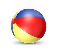 Milageto Multicolor PVC Beach Ball Plaything Spherical Large Beach Ball Toy for Groups, 100cm