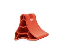 Milageto Muscle Massage Device Neck Massager Traction Wedge Support Pillow Stretcher with Molded Body and Compact Size for Easy Carrying Suitable for Home use, Red