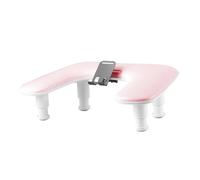 Milageto Nail Arm Rest Comfortable with Phone Holder U Shaped Armrest Professional Hand Pillow for Nails Tech for Home Nail Art Salon, Pink