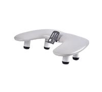 Milageto Nail Arm Rest Nail Armrest with Mobile Phone Holder Hand Rest Stand,Hand Wrist Support for Salon Home, Gray