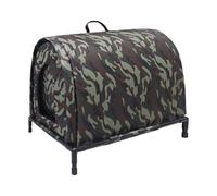 Milageto Outdoor Cat House for Ferals Stray Cats Shelter Portable Easy Assembly Weatherproof Elevated Feet for Winter Community Barn, S