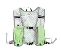 Milageto Outdoor Sports Vest Running Backpack Pack With Close Fit Ventilated And Reflective Details Suitable for running hiking trail rides commuting , Green