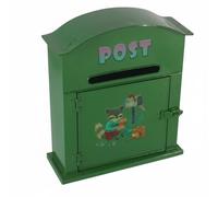 Milageto Outdoor Wall Mailbox Decorative Mailbox Letterbox Post Box Mail Holder Iron Build Drop Slot Feature Suitable for homes patio entries garden seating areas