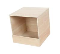 Milageto Parakeet Nesting Box Bird Breeding Box Housing Wooden Pigeon Nesting Box Bird House for Canary Cockatiels Lovebirds, Large