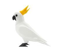 Milageto Parrot Figurine Kids Toy Modern Creative Desktop Ornament Decorative Statue for Office Fireplace Cabinet Bedroom Home Decor