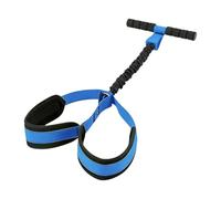 Milageto Pedal Resistance Band Tension Rope Indoor Multifunctional Sit up Exercise Foot Rest for Leg Shoulder Workout Body Stretching, Blue