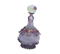 Milageto Perfume Bottle Perfume Dispenser Glass Refillable Jar Multipurpose Leakproof Container Classic Perfume Atomizer for Girls, violet
