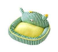 Milageto Pets Sofa Bed Dog Cat Bed Soft Snooze Indoor Warm Dog Bed Kitten Cat Warm House for Chihuahua Kitten Pomeranian Cats Poodle, blue white blue strips