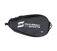 Milageto Pickleball Paddle Bag,Portable,Storage Pouch Sturdy Protection PU Leather Sports for Gym Outdoor Travel for Women Men Gifts, Hold Double Paddle