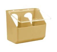 Milageto Pigeon Feeder Hanging Box Lightweight Heavy Duty Dove Bird Feeding Case Food Feeder for Parrots Pigeons Budgie Cockatiels, Khaki