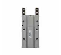 Milageto Pneumatic Gripper Air Finger Cylinder Parallel Two Finger Clamp Automation Gripper Unit Wide Opening Range Aluminum Alloy Body Supports auto Switch, HFR25N Through Hole