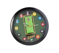 Milageto Pool Ball Wall Clock, 11.6" Silent Wall Hanging Clock, Wall Decoration, Pool Table Clock for Snooker Game,Pool Hall, Black