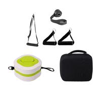 Milageto Portable Cable Machine Gym Pump Multi Functional Exercise Equipment Adjustable Resistance Strength Exerciser for Leg Back Hip, Green