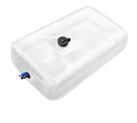 Milageto Portable Liquid Container PVC Transparent Foldable Water Bag Flexible Rectangular Storage Pouch with Bottom Spout Screw Cap Suitable for Camping Outdoor Household, Transparent, 100 Gallon