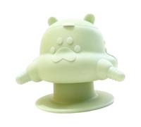 Milageto Puppy Feeder Supplies Gifts with 4 Multipurpose Feeding Station Accessory for Whelping Cats Dogs Doggie, Green