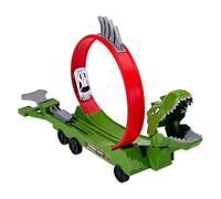 Milageto Race Car Ramp Track Track Playset for Ages 3 up Multifunctional DIY Fun 360° Rotation Racetrack Boys Race Tracks Assembly, Dinosaur