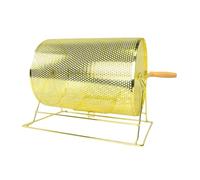 Milageto Raffle Drum Metal Rotating Drawing Award Machine for Tickets Balls Manual Raffle Ticket Rotation Cage for Company Parties, 39cmx28cmx29cm