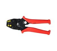 Milageto Ratchet Crimping Pliers for Insulated and Uninsulated Wire Terminals with Red Handles and Metal Body Suitable for Electrical Wiring Tasks, S