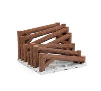 Milageto RC Crawler Obstacle Module Wood Grain RC Crawler Terrain Obstacle Small Scale Toy for Garage, Wooden Racetrack B
