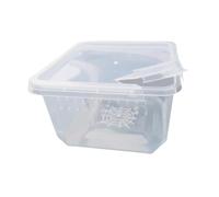 Milageto Reptile Feeding Box,Transparent Animal Habitat Cage with Vents,Enclosure Reptile Terrarium for Frogs,Snails,Hamster, Snake