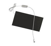 Milageto Reptile Heating Pad Warming Cushion Portable Temperature Adjustment USB Terrarium Heating Mat for Frog Small Animals Hamster, 25x30cm