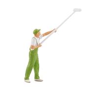 Milageto Resin 1:87 Miniature People Figurines, Painter Figurines Tiny People Desktop Decor for Layout Accessories Table Scene Micro Landscape, Green
