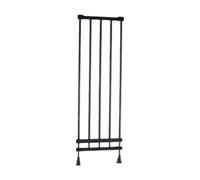 Milageto Retractable Dog Gate Pet Fence Stable Simple Barrier Room Divider Puppy Gate for Indoor House Hallways Porches Kitchens, Black, Width 75 to 135cm