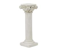 Milageto Roman Column Pillar Resin Ornament Gift Modern Photo Prop White Architectural Sculpture for Layout Patio Office Party Scene, L