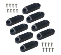 Milageto RV Door Holder RV Storage Door Latch Simple Installation High Performance Accessories Trailer Baggage Doors, 4 Set Black