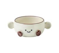 Milageto Salad Yogurt Bowl Cup Cute Foot Design Small Aesthetic Funny Porcelain Dessert Bowl Ceramic Coffee Mug for Rice Salad Fruit, 250 ml