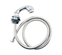 Milageto Salon Sink Bowl Spray Head Replacement Part, Portable 120cm Hose Shampoo Bowl Hose and Sprayer Kit for Hotel, Station