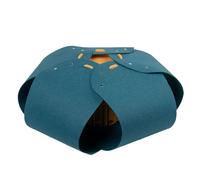 Milageto Semi Enclosed Tunnel Interactive Toy Multifunctional Practical Donut Tunnel Cat Nest for Puppy Bunny Kitten Snooze Playing, dark blue
