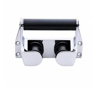 Milageto Ship Cable Fairlead Marine Cable Guide with Black Rollers and Rigid Mounting Frame for Secure Line Routing on Boat Decks Suitable for Yacht and Sailboat Mooring Systems