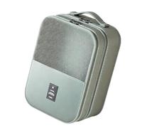 Milageto Shoe Storage Pouch Travel Shoe Organizer Bag Packing Cube with Separate Layers to Keep Clothes Clean Water Resistant Twill Suitable for Travel, Gray, L