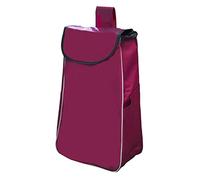 Milageto Shopping Cart Replacement Storage Bag Daily Bag Waterproof for Utility Cart Reusable Trolley Accessory Large Capacity, Wine Red Thickened