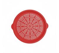 Milageto Silicone Tray Pizza Pan Perforated Bakeware Nonstick Sheet with Heat Resistant Flexible Material Suitable for weeknight Dinners Teen Quick Meals, Red