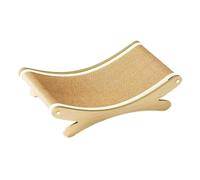 Milageto Sisal Cat Scratcher Bed Cat Scratch Pad Wood Frame for Kitten Large Cats Chair Rest Playing Lying Scratching Board Hammock