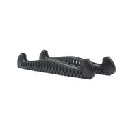Milageto Skating Shoe Cover Figure Skating Blade Cover Guard Protector With Ventilated Structure And Widened Base In Soft TPU Suitable for lessons practice locker storage, Twilight Black, 40-46