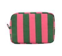 Milageto Small Makeup Pouch Electronics Organiser Travel Pouch for Cord Travel Essentials, Green Rose