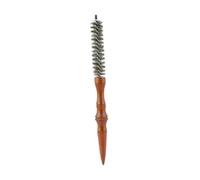 Milageto Small Round Hair Brush Hair Styling Brush Blow Drying Hair Brush Mini Round Comb Wood Rolling Comb for Blow Drying Thin Hair, L