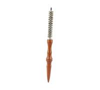 Milageto Small Round Hair Brush Hair Styling Brush Blow Drying Hair Brush Mini Round Comb Wood Rolling Comb for Blow Drying Thin Hair, S