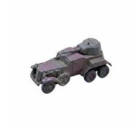 Milageto Soviet Armored Car Model Collectible Detailed Paint Soviet Armored Vehicle Model for Collectors, Camouflage