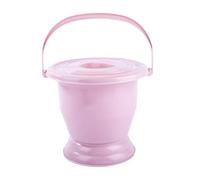 Milageto Spittoon with Lid Potty Urinal Bucket Night Toilet Portable Bedpan Urinal Pot for Adults Elder Child Female Male, Pink