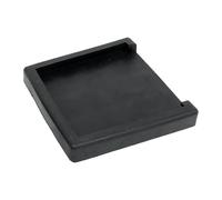 Milageto Square Foot Cover 3.94" x 3.94" Foot Pad,Non Slip Sturdy Thickened Sliding Stopper for Squat Rack Square Tubing for Gym Home