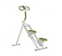 Milageto Stair Climbing Machine Vertical Climber Stepper Exercise Equipment With Adjustable Handlebar And Secure Foot Pedals suitable for home gym small, Green, 3rd Gen Counter