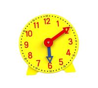 Milageto Teaching Clock Kids Table Clock Toy Analog Clocks Teaching Tool Time Activity for Kids for Ages 5 6 7 Year Old, 12Hrs