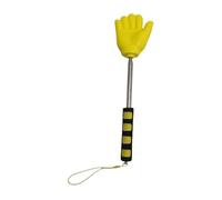 Milageto Telescopic Teacher Pointer with Soft Handle Versatile Extendable Hand Pointer Mini Hand Teaching Pointers for Kindergarten, Yellow Hand